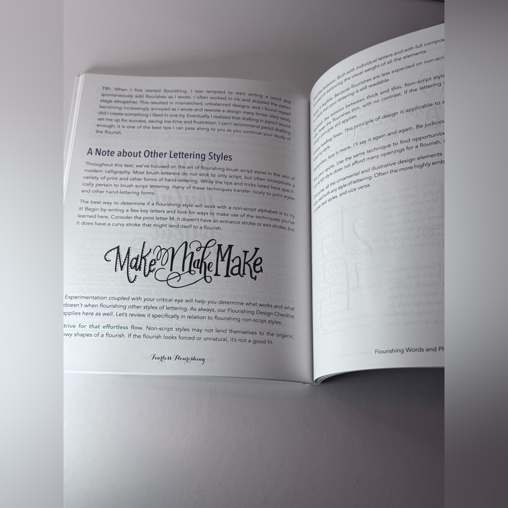 Fearless Flourishing: Workbook for Hand Lettering - Picture 4 of 9